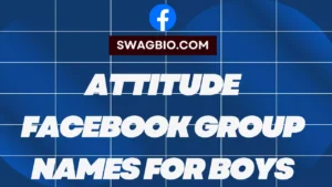 Attitude Facebook Group names for boys