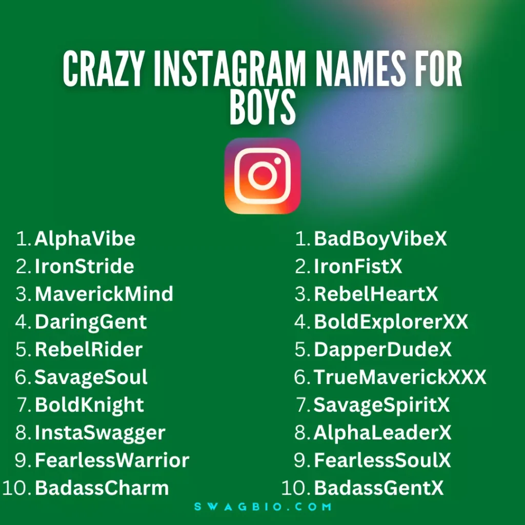 Best 200 Attitude Instagram Names for Boys