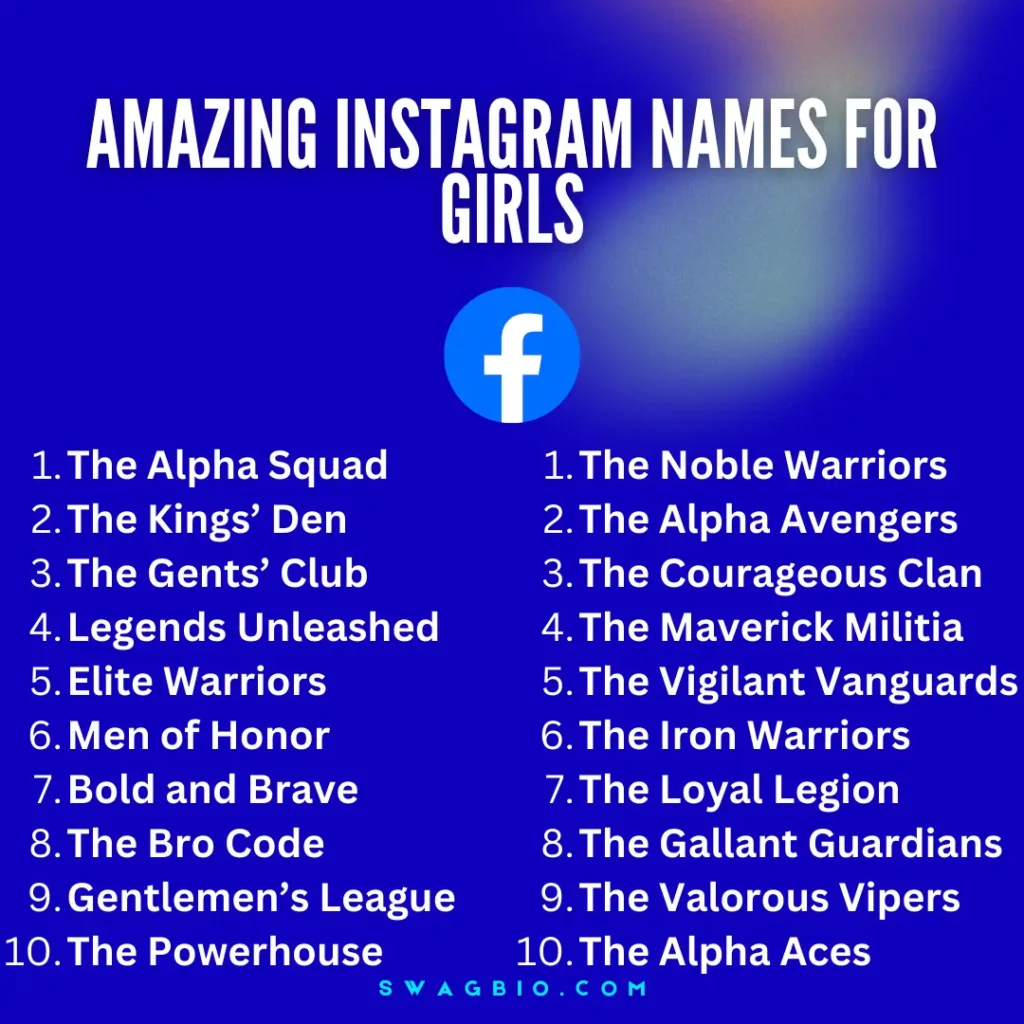 Best 200 Cool Facebook Group names for boys