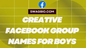 Creative Facebook Group names for boys